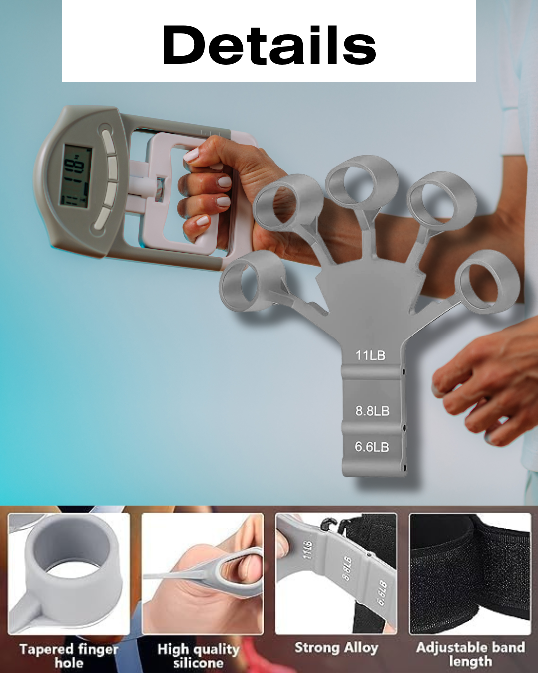 Adjustable Hand and Finger Strengthener